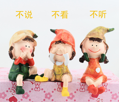 Pastoral resin crafts ornaments lovely three no dolls do not see do not listen do not say creative car jewelry ornaments resin cra
Pastoral resin crafts ornaments lovely three no dolls do not see do not listen do not say creative car jewelry ornaments resin cra