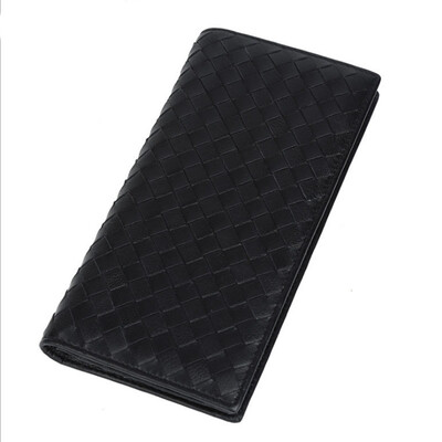 Fashion sheepskin weaving leather wallet male section of the long section of the new business handmade leather goods
Fashion sheepskin weaving leather wallet male section of the long section of the new business handmade leather goods