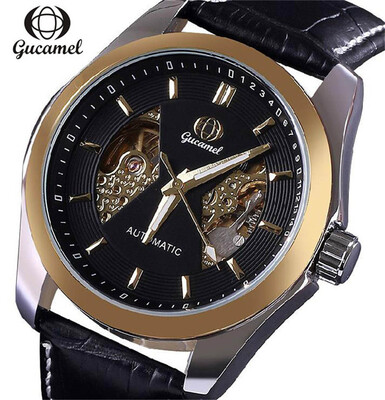 GUCAME GOLD Mechanical Wrist Mens Watch Top Brand Luxury Automatic Clock Men Stainless Steel Skeleton Watches
GUCAME GOLD Mechanical Wrist Mens Watch Top Brand Luxury Automatic Clock Men Stainless Steel Skeleton Watches