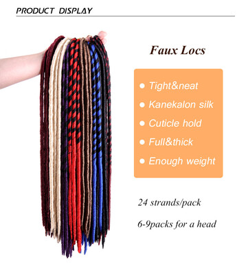 18 inch faux locs crochet braids Hair extensions Synthetic ombre braiding hair janet collection 2x havana mambo faux locs
18 inch faux locs crochet braids Hair extensions Synthetic ombre braiding hair janet collection 2x havana mambo faux locs