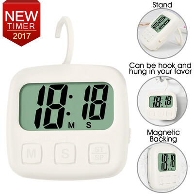 Kitchen Timer Digital LCD Cooking Timer Electronic Full Vision Swivel Hook Count-Down Up Clock Loud Alarm Magnetic Stand Timer
Kitchen Timer Digital LCD Cooking Timer Electronic Full Vision Swivel Hook Count-Down Up Clock Loud Alarm Magnetic Stand Timer