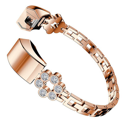 ECSEM Crystal Metal Watch Strap for Fitbit Alta HR Adjustable Replacement Stainless Steel Bands with Bling Flower Design Style
ECSEM Crystal Metal Watch Strap for Fitbit Alta HR Adjustable Replacement Stainless Steel Bands with Bling Flower Design Style