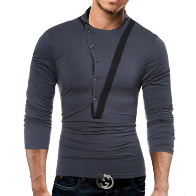 Male 2017 Brand Long Sleeve Button Stitch T Shirt Collar Slim Men T-Shirt Tops Fashion Mens Tee Shirt T Shirts WJIGY
Male 2017 Brand Long Sleeve Button Stitch T Shirt Collar Slim Men T-Shirt Tops Fashion Mens Tee Shirt T Shirts WJIGY