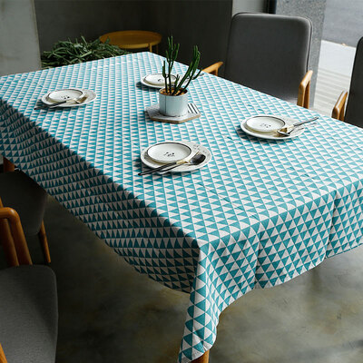 Yuan Yuan blue table cloth modern minimalist Nordic style square tea table cloth fresh rectangle 130180cm
Yuan Yuan blue table cloth modern minimalist Nordic style square tea table cloth fresh rectangle 130180cm