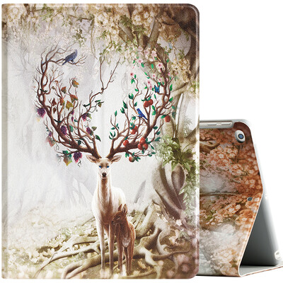 I-mu Apple 2017 New iPad iPad Air2 Air Case iPad7 Case Penetration Smart Sleep Stand 97-inch Leather Case Painted Series Deer
I-mu Apple 2017 New iPad iPad Air2 Air Case iPad7 Case Penetration Smart Sleep Stand 97-inch Leather Case Painted Series Deer