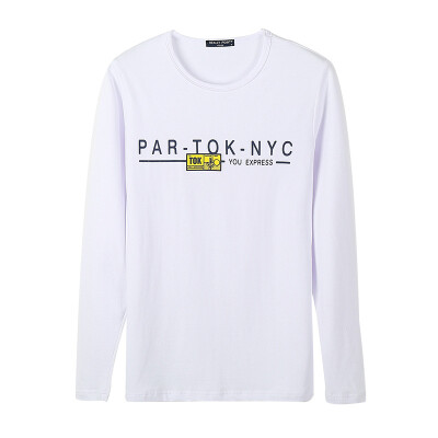 2017 spring new cotton T-shirt personality men Korean printing long-sleeved t-shirt male as gift for men
2017 spring new cotton T-shirt personality men Korean printing long-sleeved t-shirt male as gift for men
