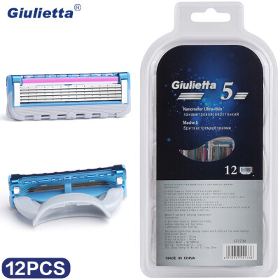

Giulietta Brand Razor Blade 12 Pieces Stainless Steel Blade For Men Material GF1738