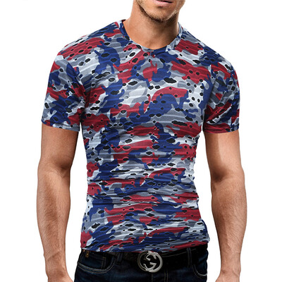 Male 2017 Brand Short Sleeve Camouflage Hole T Shirt V-Neck Slim Men T-Shirt Tops Fashion Mens Tee Shirt T Shirts 2XL
Male 2017 Brand Short Sleeve Camouflage Hole T Shirt V-Neck Slim Men T-Shirt Tops Fashion Mens Tee Shirt T Shirts 2XL