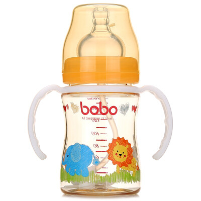 

Lebao (bobo) Всасывающая трубка для бутылок широкого калибра PPSU с ручкой (160 мл оранжевого цвета)