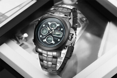 Top Brand Luxury Dual Display Steel Mens Watches Waterproof LED Digital Military Army Men Sports Watch Relogio Masculino
Top Brand Luxury Dual Display Steel Mens Watches Waterproof LED Digital Military Army Men Sports Watch Relogio Masculino