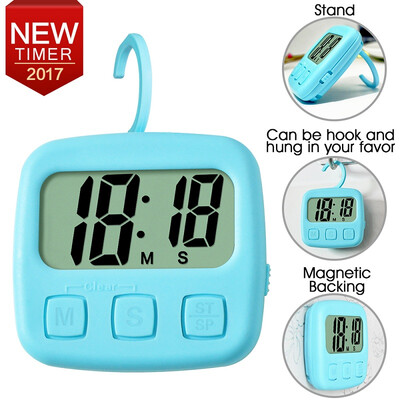 Kitchen Timer Digital LCD Cooking Timer Electronic Full Vision Swivel Hook Count-Down Up Clock Loud Alarm Magnetic Stand Timer
Kitchen Timer Digital LCD Cooking Timer Electronic Full Vision Swivel Hook Count-Down Up Clock Loud Alarm Magnetic Stand Timer
