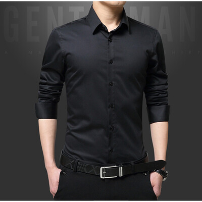 2017 spring and autumn new fashion business casual long-sleeved shirt young men Slim type solid color thin section shirt
2017 spring and autumn new fashion business casual long-sleeved shirt young men Slim type solid color thin section shirt