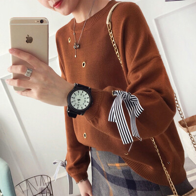 sustory women's 2017 autumn and winter models sweater tapping bottom shirt long-sleeved wild Korean fashion sweater jacket SRSU142 caramel color
sustory women's 2017 autumn and winter models sweater tapping bottom shirt long-sleeved wild Korean fashion sweater jacket SRSU142 caramel color