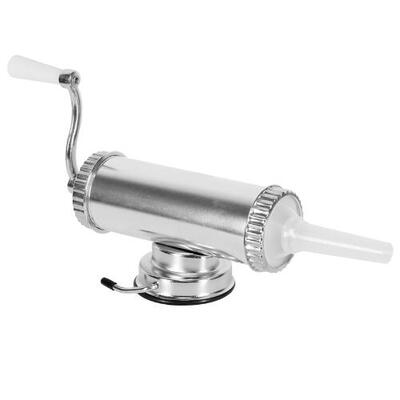 Homemade Sausage Meat Stuffer With Suction Cup Base&3 Sausage Filling Nozzles Aluminum Manual Sausage Maker
Homemade Sausage Meat Stuffer With Suction Cup Base&3 Sausage Filling Nozzles Aluminum Manual Sausage Maker