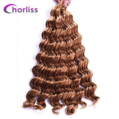Chorliss 22" Deep Wave Hair Crochet Braids Black Synthetic Ombre Braiding Hair Extensions 80gpack
Chorliss 22" Deep Wave Hair Crochet Braids Black Synthetic Ombre Braiding Hair Extensions 80gpack