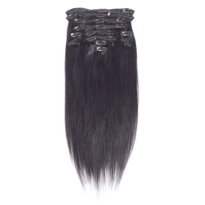 Brazilian #1B straight clip in hair 7A unprocessed human hair clip in hair 7 pcs 16 Clips
Brazilian #1B straight clip in hair 7A unprocessed human hair clip in hair 7 pcs 16 Clips