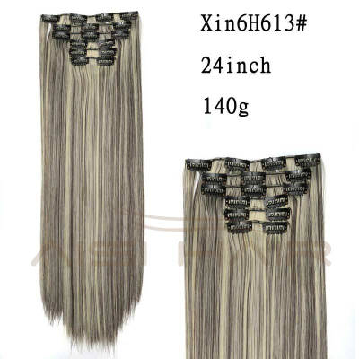 AISI HAIR Blond Synthetic Clips in Hair Extension Long Straight 22" 140g 16 Clips False Hair pieces Brow Black White Color
AISI HAIR Blond Synthetic Clips in Hair Extension Long Straight 22" 140g 16 Clips False Hair pieces Brow Black White Color