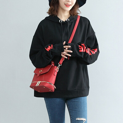 City plus CITYPLUS 2017 autumn&winter new style women&39s clothing wild casual head fat MM letters printed loose hooded long-sleeved sweater CWWY179655 black uniform
City plus CITYPLUS 2017 autumn&winter new style women&39s clothing wild casual head fat MM letters printed loose hooded long-sleeved sweater CWWY179655 black uniform