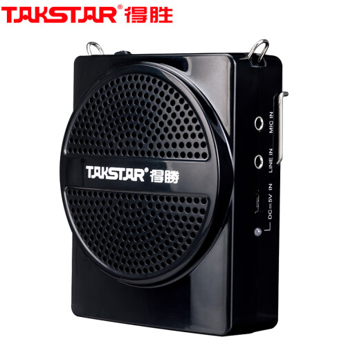 得胜（TAKSTAR）E188M便携式扩音器 小蜜蜂大功率教学专用教师导游喇叭扩音器 可插卡腰挂扩音机 典雅黑