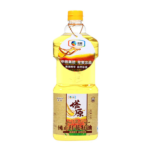 （塔原旗舰店）塔原 中粮 红花籽油1.8L 物理压榨 食用油 植物油 健康油 新疆特产 粮油