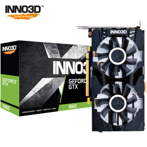 映众（Inno3D）GeForce GTX 1660黑金至尊版 6GB/192Bit GDDR5 PCI-E吃鸡显卡/游戏电竞台式机独立显卡