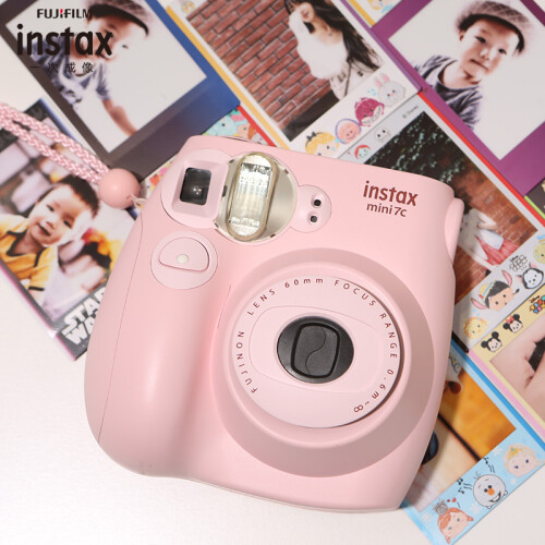 富士instax立拍立得 一次成像相机 mini7c 樱粉