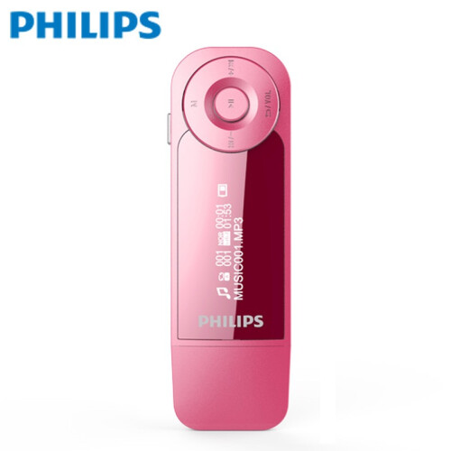 飞利浦（PHILIPS） mp3播放器SA2208 8G迷你学生随身听跑步夹子英语听力有屏歌词复读 SA1208粉色+OTG线+保护套+充电器