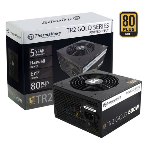 Tt（Thermaltake）额定500W TR2-500 台式机电脑主机机箱电源（80plus金牌/主动PFC/智能温控/5年换新）