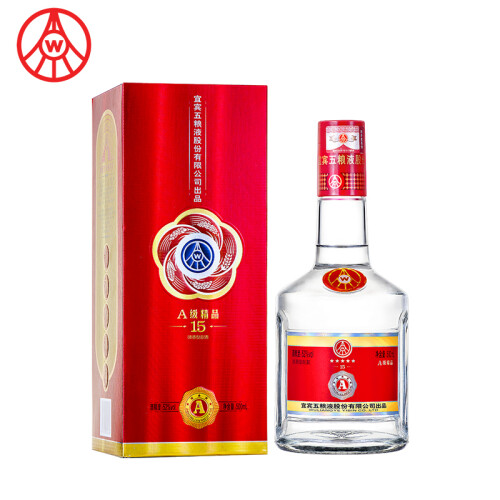 京东超市五粮液股份公司 52度A级精品 500ml 浓香型白酒 单瓶装