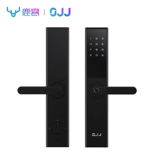 OJJ X1智能锁鹿客指纹防盗门锁智能密码锁门锁指纹锁家用防盗门X1锁耀岩黑小米米家APP控制