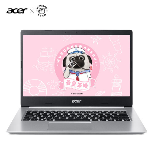 宏碁(Acer)蜂鸟Fun微边框金属轻薄本14英寸笔记本电脑(i3-8145U 8G 256G PCIe SSD IPS)银