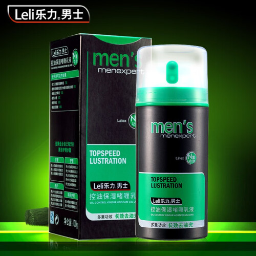 乐力 男士控油保湿啫喱醒肤乳液面霜护肤品 100ml 淡纹抗皱 深层补水 改善暗沉肤色