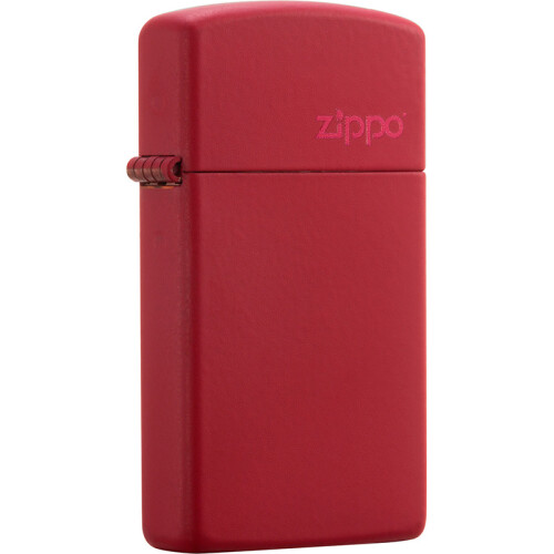 之宝(Zippo)打火机 纤巧红哑漆商标 哑漆1633ZL 煤油防风火机