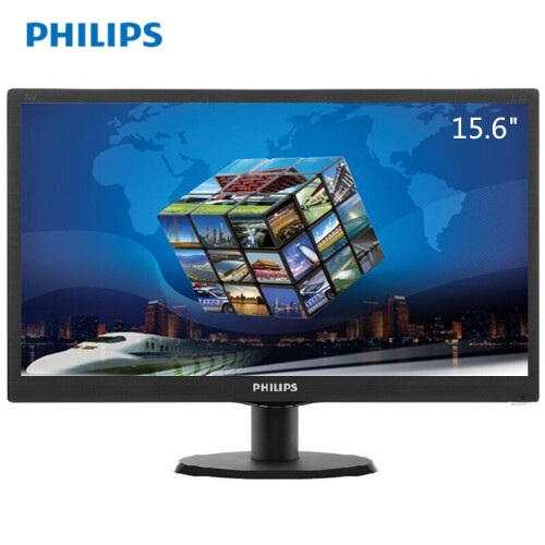 飞利浦（PHILIPS）163V5LSB 15.6英寸LED宽屏电脑显示屏 监视器 可壁挂