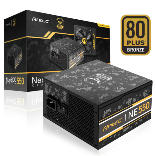 安钛克(Antec)NEO550 TUF 铜牌半模组电脑电源550W（6万好评NEO系列/日系电容/静音风扇/3年换新）