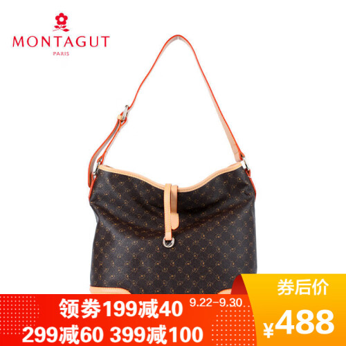 Montagut/梦特娇女包手提包女士时尚单肩包斜挎包潮流波士顿包 R2212607131