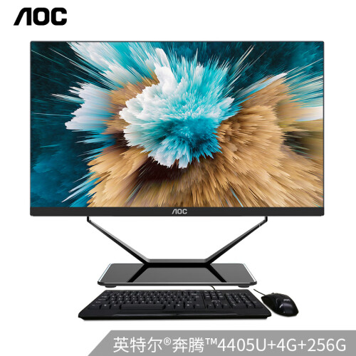 AOC AIO936  23.8英寸超薄高清一体机电脑(Intel双核4405U 4G内存 256G固态 双频WiFi 三年上门 送商务键鼠)