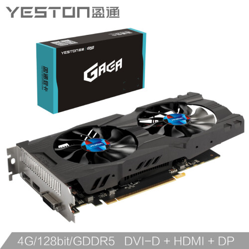 盈通（yeston）GTX1050Ti-4G D5大地之神 1291-1392MHz/7008MHz 4GB/128Bit/GDDR5显卡