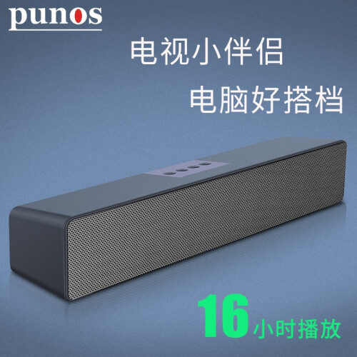 博浪沙（Punos）电脑音响回音壁微信收钱二维码支付收款语音播报器电视蓝牙便携USB音箱桌面台式机 DS5101