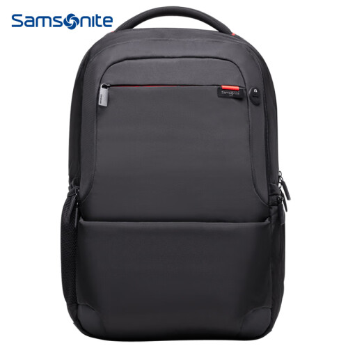 新秀丽电脑包15.6英寸男女双肩背包书包 Samsonite 商务背包旅行包36B 黑色