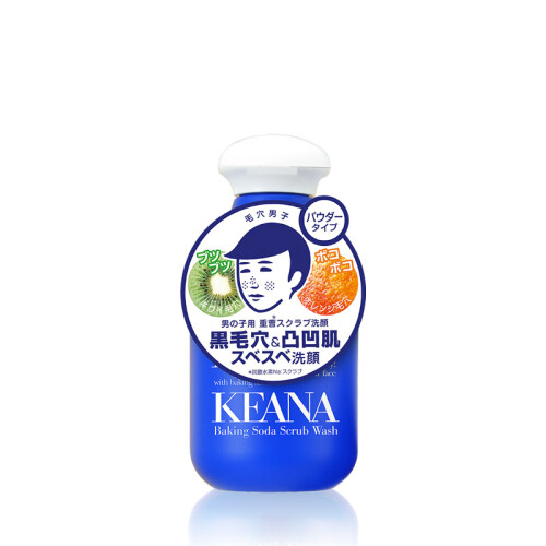 石泽研究所KEANA 男士小苏打洁面粉 去黑头磨砂洁颜粉100g 日本原装进口（清洁毛孔 拯救橘皮脸）