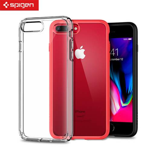 SPIGEN韩国新品2代保险杠iPhone8/7Plus手机壳边框软背盖透明防摔苹果8保护壳套 iP8/7（4.7英寸）2代全透明