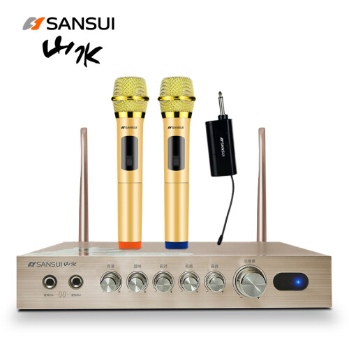 山水（SANSUI） A4网络卡拉OK点歌机安卓高清电视机播放wifi器数字机顶盒 A4配无线麦克风套装