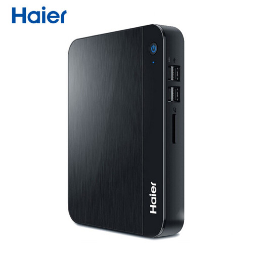 海尔（Haier）云悦mini S-J7 迷你主机台式电脑商用办公mini主机(四核J3160 4G 1TB  WIFI 正版Win10)