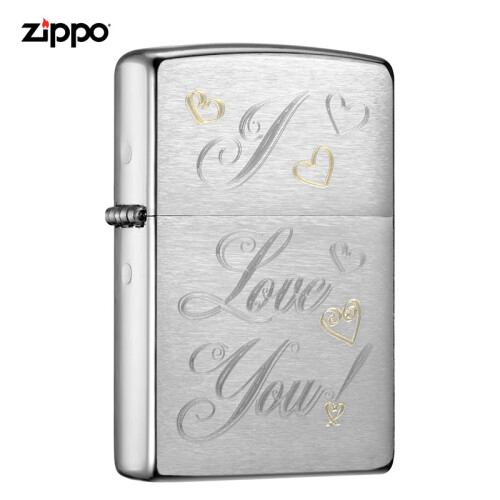 之宝(Zippo)打火机 满心爱意 拉丝镀铬 200-C-000001煤油防风火机