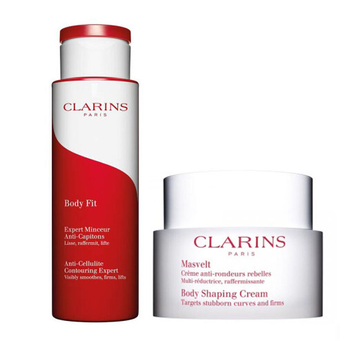 海囤全球娇韵诗（CLARINS）美体塑身系列 两件套(精华霜/红魔200ml+塑身霜200ml)