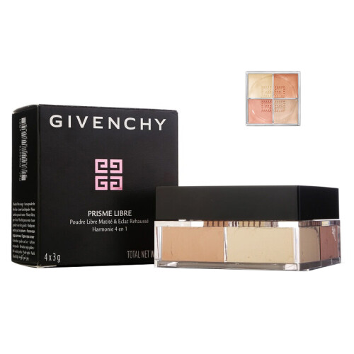 海囤全球纪梵希（Givenchy）轻盈无痕明星四色散粉四宫格幻彩蜜粉粉饼定妆控油多色 4x3g1号5号 2号塔夫米色