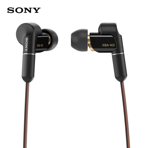 索尼（SONY）XBA-N3AP Hi-Res混合驱动立体声耳机/耳麦 支持iPhone（黑色）