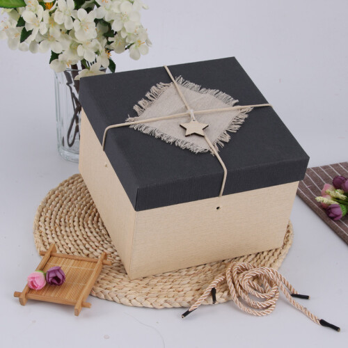 极度空间 礼品包装盒 礼物盒子大号 生日礼物高档礼盒情人节创意星星正方形礼盒