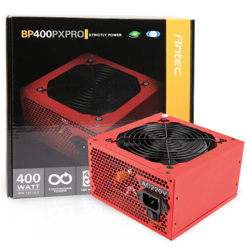 安钛克(Antec)BP400PX 台式机电脑主机机箱电源400W（12cm静音风扇/工业级电路保护/3年换新只换不修)